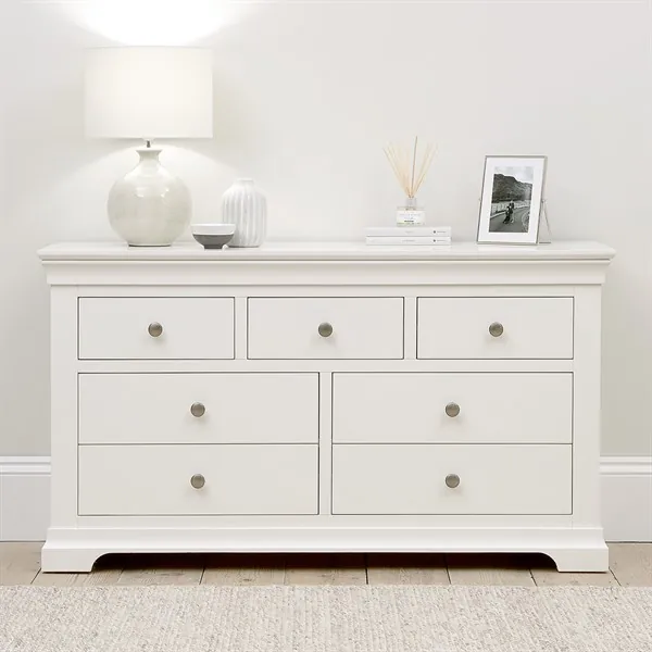 Chantilly Warm White 3 over 4 Drawer Chest