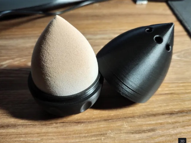 Make Up Egg Travel Storage - Clear