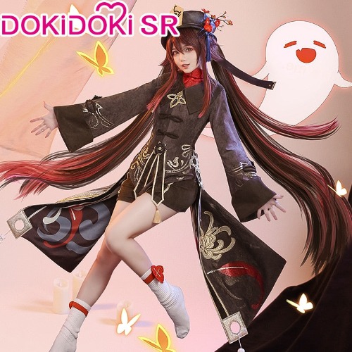 【S/XL/2XL Ready For Ship】【Size S-XXL】DokiDoki-SR Game Genshin Impact Hutao Cosplay Costume Hu Tao Costume Halloween | Costume Only-L-PRESALE