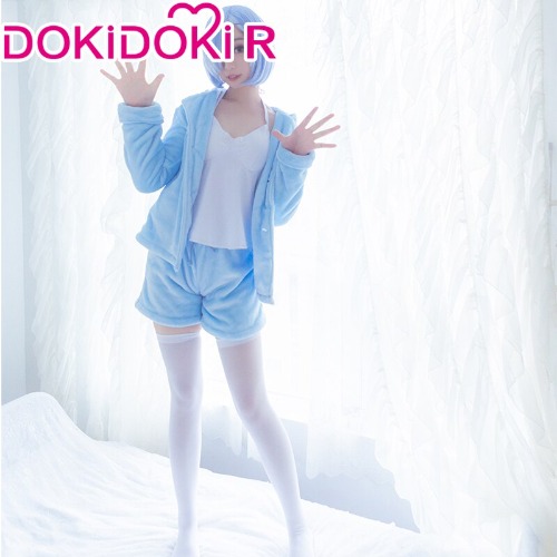 DokiDoki-R Anime Game Re Zero Rem Rame Cosplay  Pajamas Halloween | Rem / L
