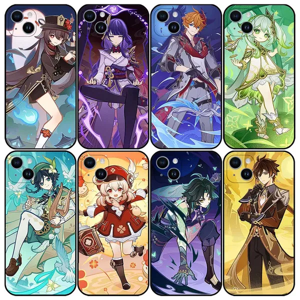 Genshin Impact TCG Phone Case Genius Invokation Character Card iPhone Cases