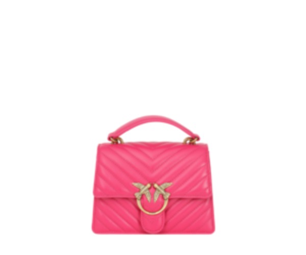 Pinko Pinko Love Top Handle Mini Handbag - Barbabietola/Antique Gold