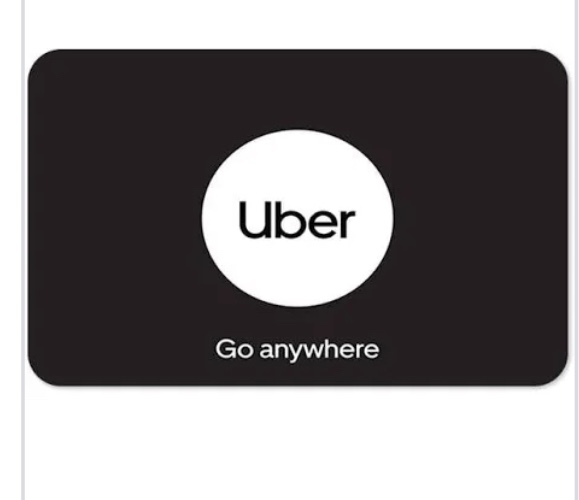 Uber gift card 