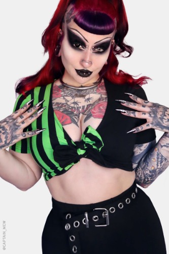 Harlequin Front Tie Top | 3XL