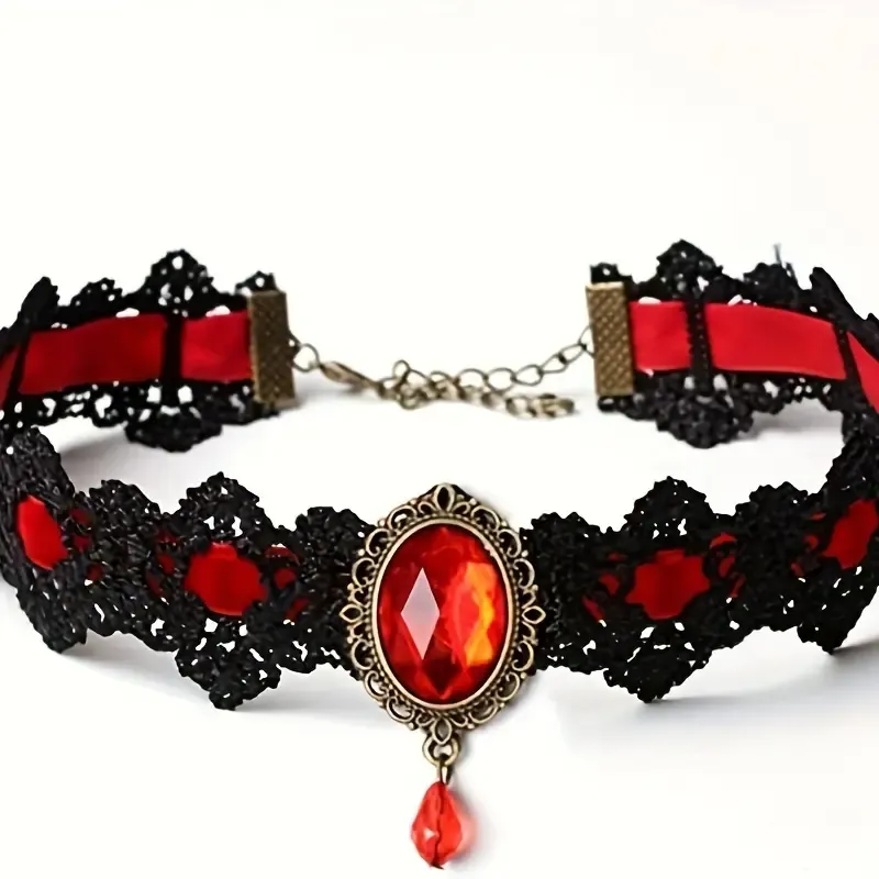 Red gemstone necklace 