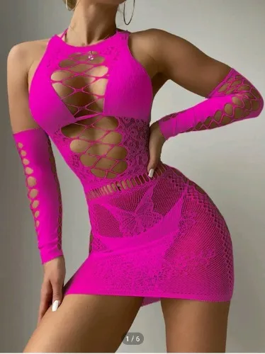 Pink fishnet