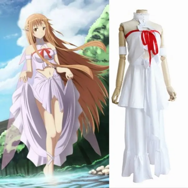 Yuuki Asuna Cosplay Sao Sword Art Online Costumes Skirt 
