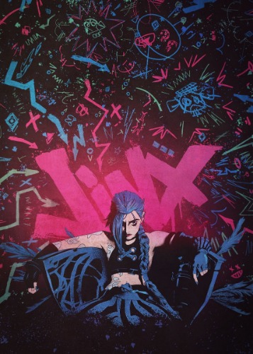 Texture Jinx Displate Metal Poster