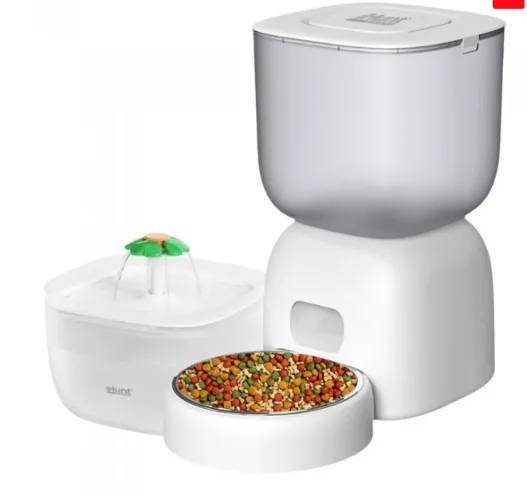 iHunt Smart Pet Care Pack, Automat Feeder 3L & Water Fountain 2L 