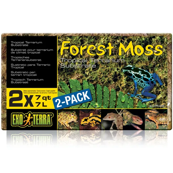 Exo Terra Forest Plume Moss, 7 Quarts, 2-Pack