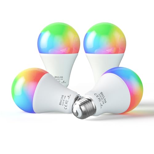 Smart LED Light Bulbs 150W Equivalent, 1600LM 16W Alexa Light Bulbs, A19 E26 Ultra Bright Color Changing Light Bulbs, 2.4 GHz WiFi Dimmable Light Bulbs Compatible with Alexa, Google 4 Packs(Upgrated) - 4 Packs