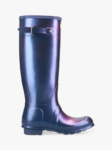 Hunter Original Tall Wellington Boots, Blue Nebula