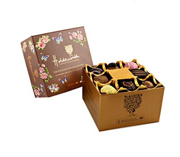 Holdsworth Chocolates Classics - Renaissance Collection Assorted Traditional Handmade Chocolate Truffles in Gift Box 200g - Assorted milk, dark and white chocolates. - 200g