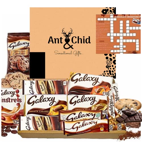 Galaxy Chocolate Gift Set Hamper-Galaxy Chocolate Bars,Galaxy Chocolate Cookie Crumble,Galaxy Salted Caramel,Galaxy Chocolate bar, Galaxy Counters Hot Chocolate