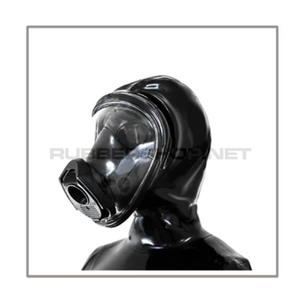 Deluxe gasmask-zipper-hood HR-D with panoramic-view - model Draeger FUTURA