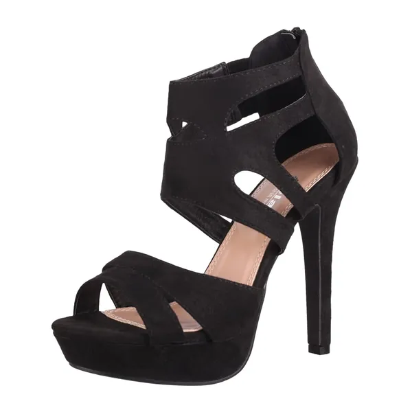 Elara Damen Pumps Offen Stilettos High Heels Chunkyrayan