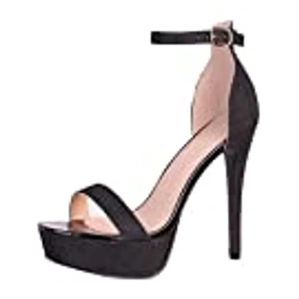 Elara Plateau Pumps Damen Stiletto High Heels Chunkyrayan