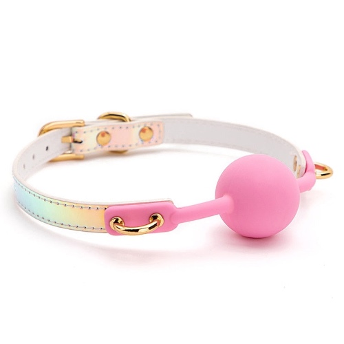 Tie Dye Pastel Ball Gag - Pink