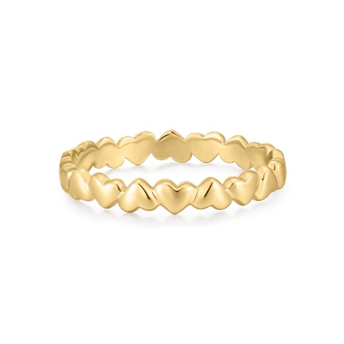 Sweetheart Ring - 14k Gold Plated Sterling Silver / 7