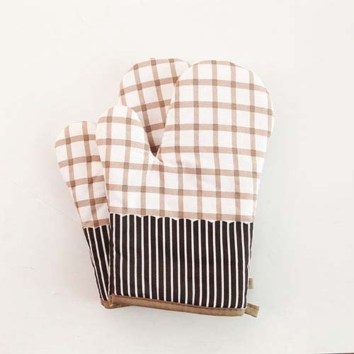 Patterned Oven Glove - Chocolate Brownie