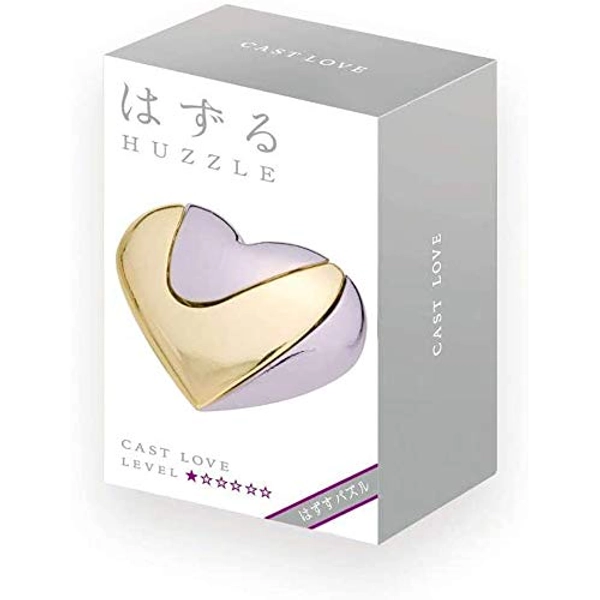GIGAMIC-515005 Huzzle Hanayama Cast Love, Color Plata, único (112384)
