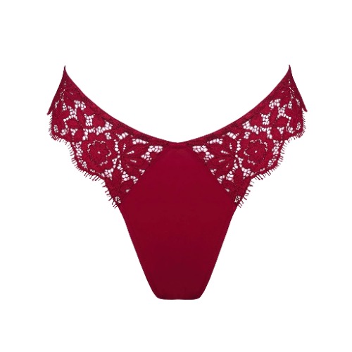 Frisson Hi Leg Panty Bloodstone - S / Bloodstone