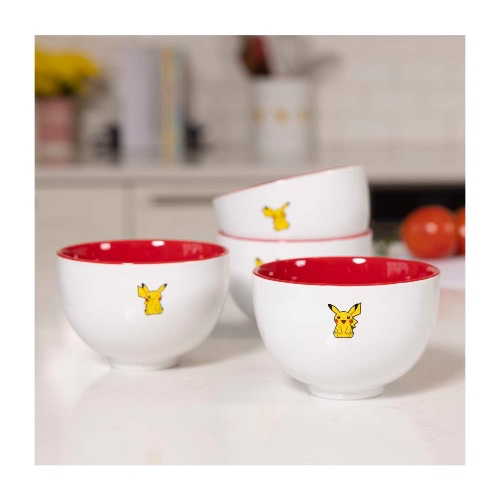 Pikachu Everyday Fun Kitchen Bowls (4-Pack)