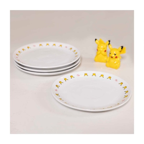 Pikachu Everyday Fun Kitchen Dinner Plates (4-Pack)