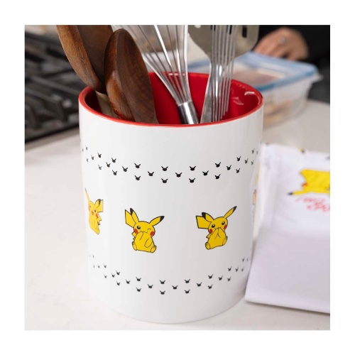 Pikachu Everyday Fun Kitchen Stoneware Utensil Holder