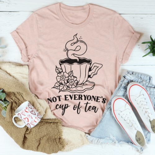 Cup Of Tea Tee - Heather Prism Peach / 2XL