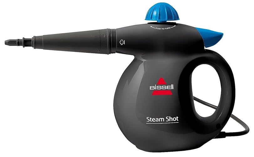 BISSELL SteamShot Handheld Steam Cleaner, Multi-Purpose Handheld Steam Cleaner, Natural Chemical-Free Cleaning, Grey/Black, 2635E - SteamShot UK