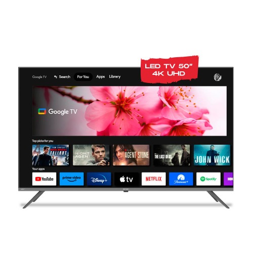 Smart TV LED 50" Sharp 4T-C50FL6L Ultra HD Smart Google TV