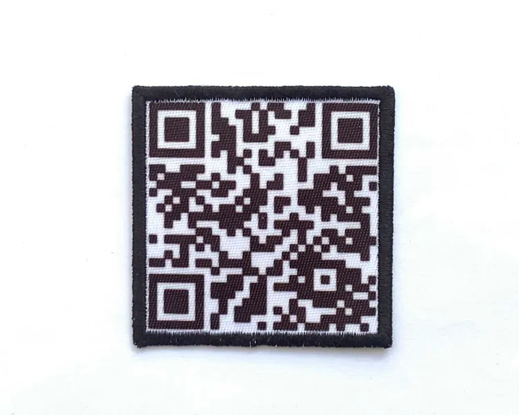 Rick Astley Never Gonna Give You Up QR Code Patch