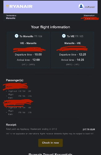 France 🇫🇷 holidays tickets