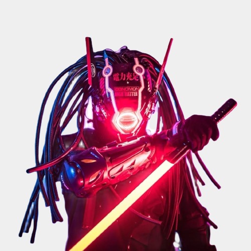 Cyberpunk Samurai Mask Helmet | Default Title