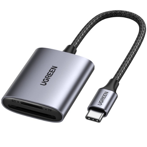 UGREEN 2 in 1 USB C SD Card Reader | Grey