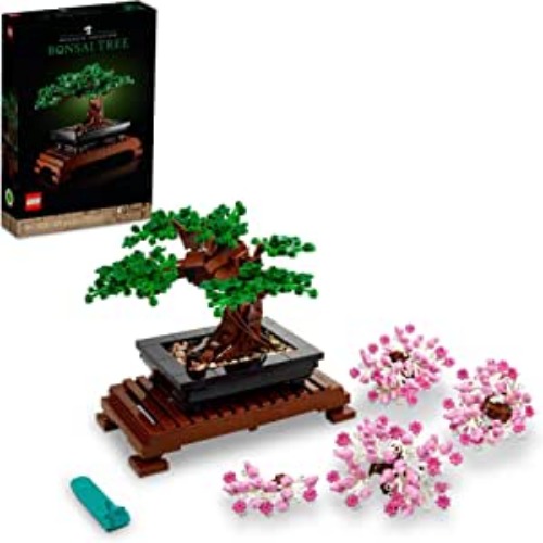 LEGO Icons Bonsai Tree 10281 Building Set for Adults, Plants Home Décor, DIY Projects, Creative Activity Birthday Gift for him or her, Botanical Collection