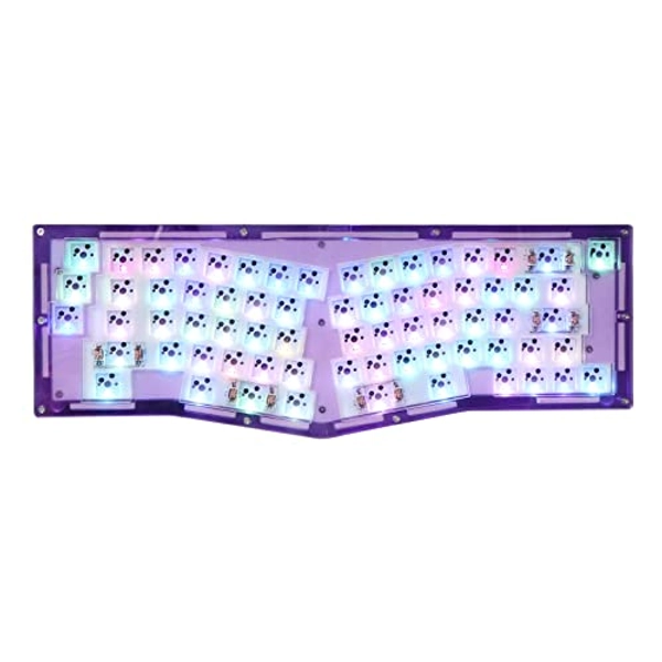 EPOMAKER Alice QMK/VIA Gasket-Mounted hot-swappable Acrylic Wired Mechanical Keyboard DIY kit with Amazing RGB Backlights,Compatible with Windows/Mac