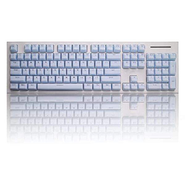 Crystal Keycaps,Ice Crystal Keycap,OEM Profile,Backlit Keycaps Set for Mechanical Keyboards with Cherry Mx Gateron Kailh switches- with Key Puller(Blue)