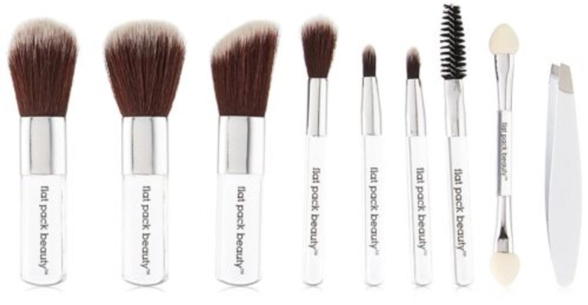 10 PCS Set 3" Mini Pocket Size Make Up Brush Set