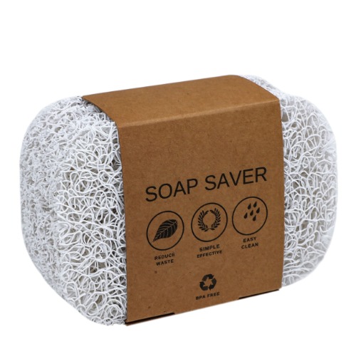 8 Pack White Soap Saver Draining Lift Pad 2.9" x 4.5" PVC BPA Free Non Slip Durable by Snowkingdom - White 8