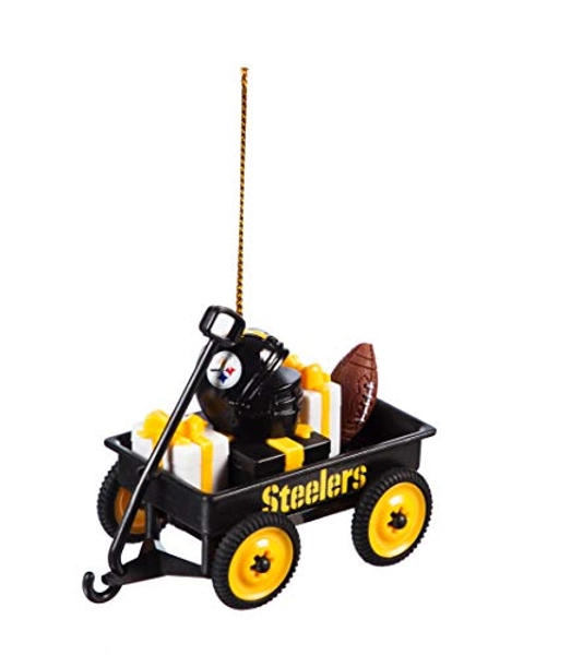 Team Sports America Team Wagon Ornament, Pittsburgh Steelers
