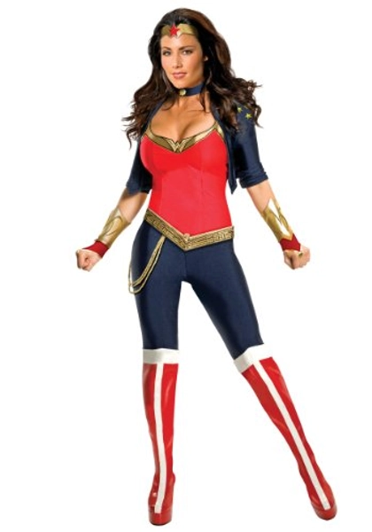 Rubie's Women's One-Piece Wonder Woman Costume, As Shown, X-Small