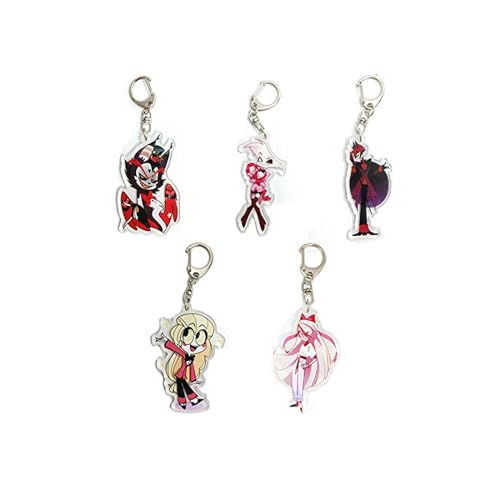 hazbin hotel keychains set