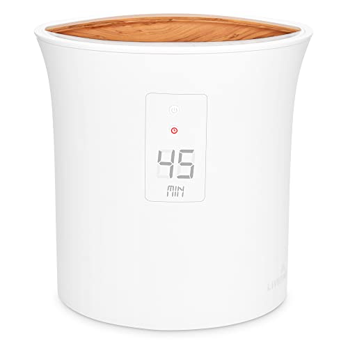 Live Fine Towel Warmer | Bucket Style Luxury Heater with LED Display, Adjustable Timer, Auto Shut-Off | Fits 40” x 70” Oversized Towel - White