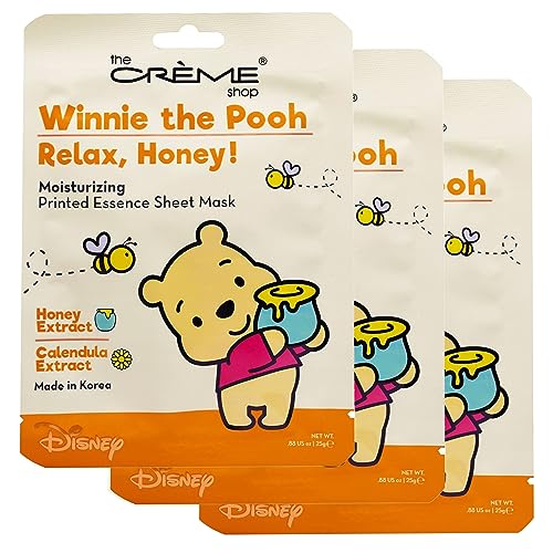 The Crème Shop Winnie the Pooh Relax, Manuka Honey! Sheet Mask Reduce Redness Moisturizes Skin