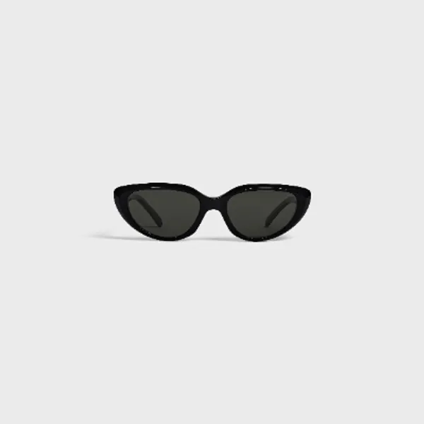 Cat Eye S220 sunglasses in Acetate - Black | CELINE
