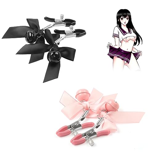 Nipple Clamps Clips,NonPiercing Nipple Rings,Adjustable Nipple Clamps tainless Steel Non Piercing Nipple Rings Decorative Clip for Women/Men (1)