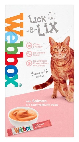Webbox Cats Delight Lick E Lix Yoghurt with Salmon 5pcs