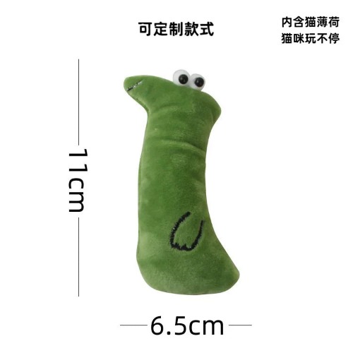 Entertaining Catnip Toy for Teeth-Grinding - Green